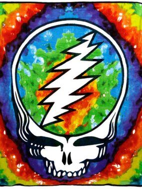 Grateful Dead SYF Tie-Dye Blanket ~ 50" x 60" ~ Officially Licensed ~ Brand New!